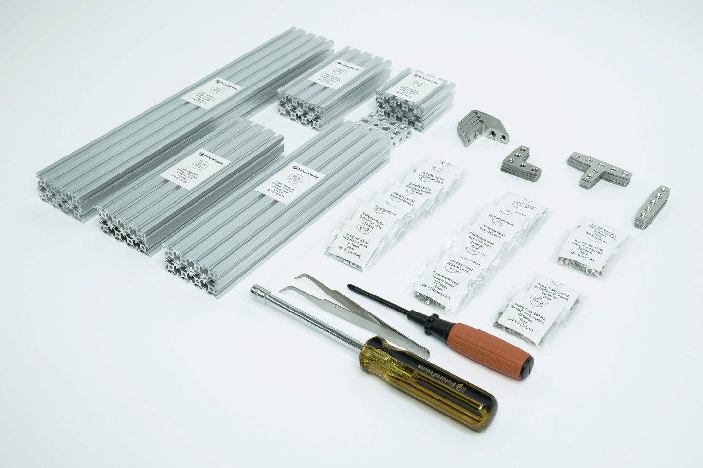 12x12mm Starter Kit - miniature t-slot aluminum extrusions