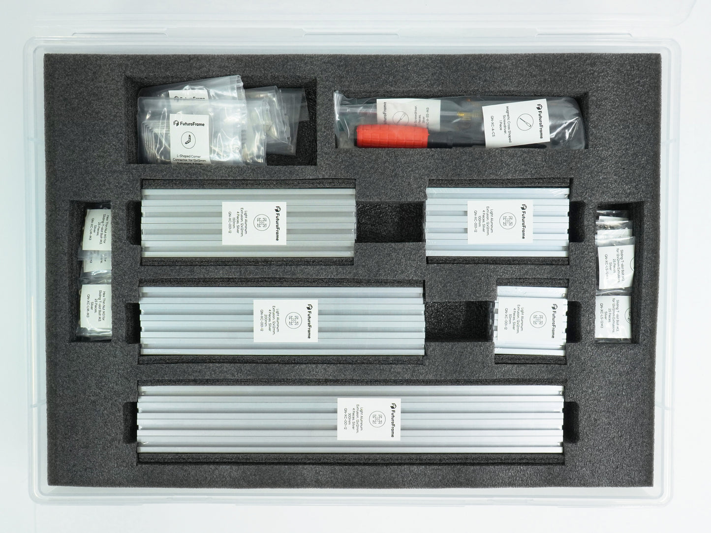 12x12mm Starter Kit - miniature t-slot aluminum extrusions