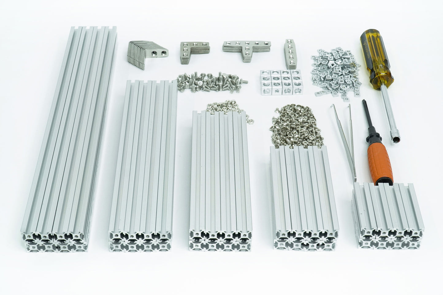 12x12mm Starter Kit - miniature t-slot aluminum extrusions