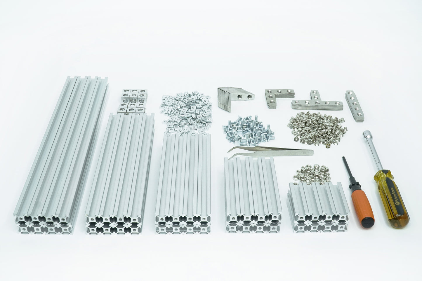 15x15mm Starter Kit - miniature t-slot aluminum extrusions