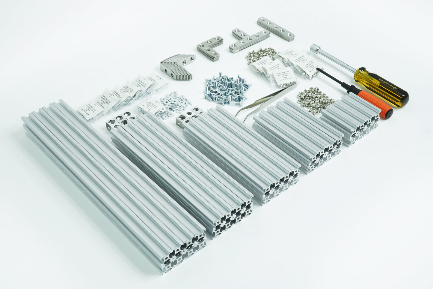 15x15mm Starter Kit - miniature t-slot aluminum extrusions