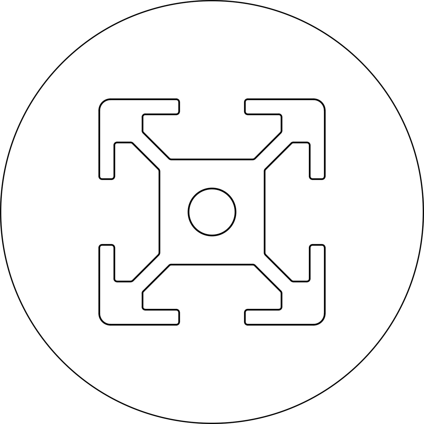 Aluminum Profiles, 12x12mm