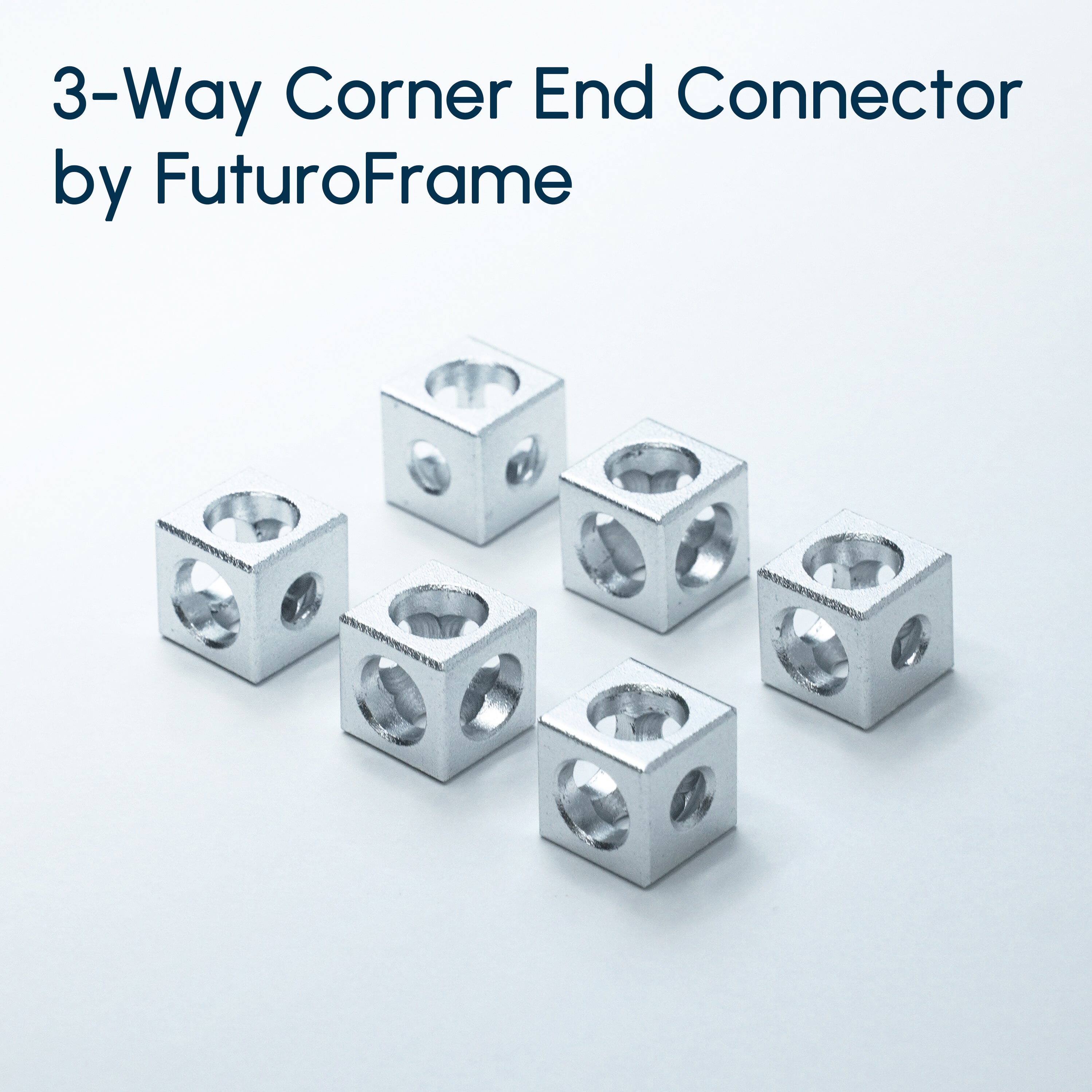 Corner End Connectors, 12 Pieces + 50 Countersunk Head Screws ...