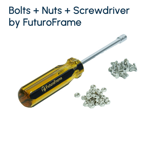 T-slot Bolt + Hex Thin Nut + Socket Screwdriver