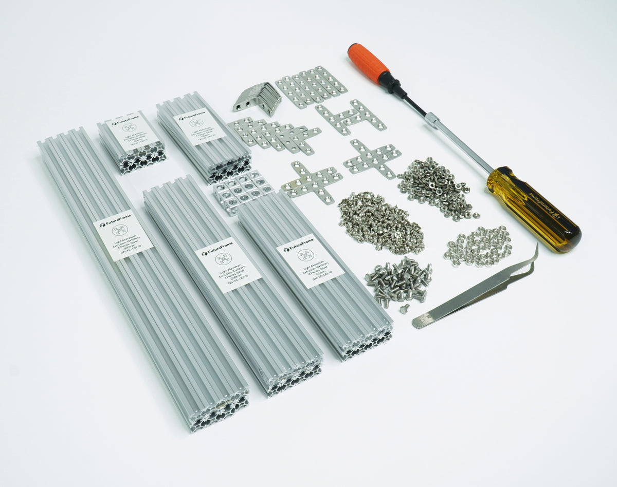 10x10mm Starter Kit - miniature t-slot aluminum extrusions– FuturoFrame ...