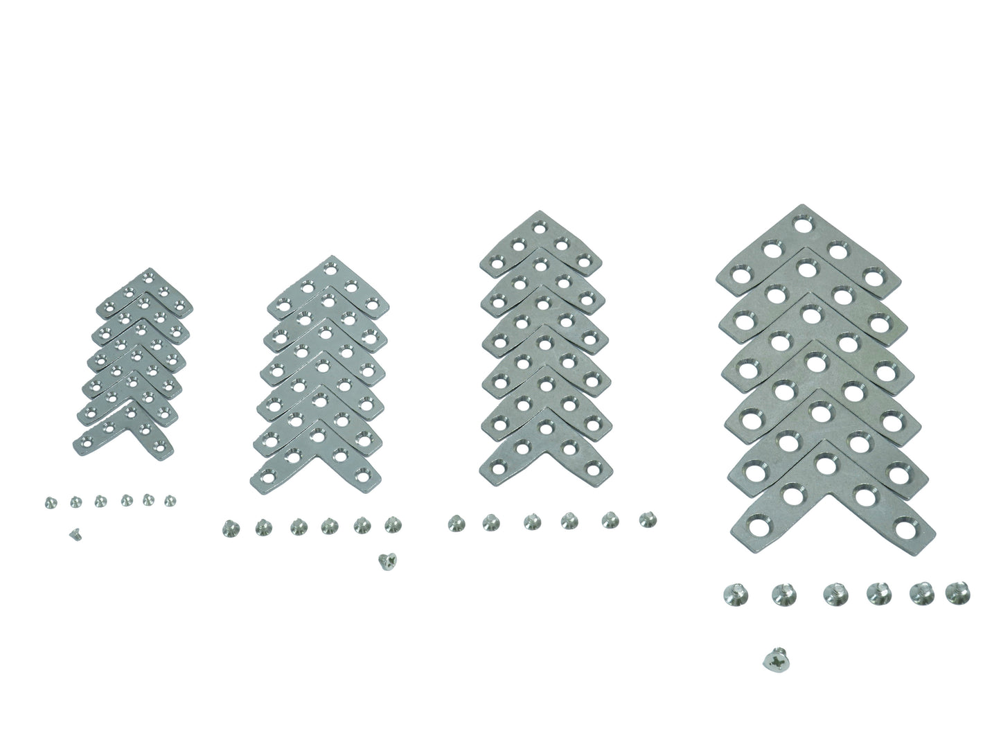 L-Shaped Assembly Plates + Sliding Nuts + Countersunk Head Screws
